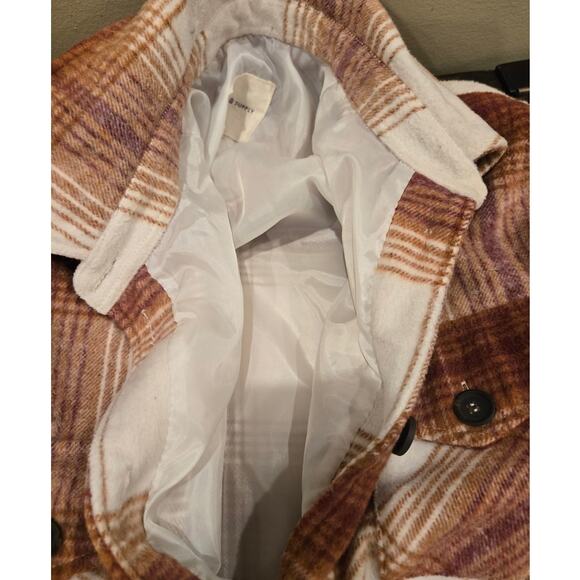 Thread & Supply Plaid Shacket Chore Jacket Shirt Side Front Pocket SM - Picture 7 of 10